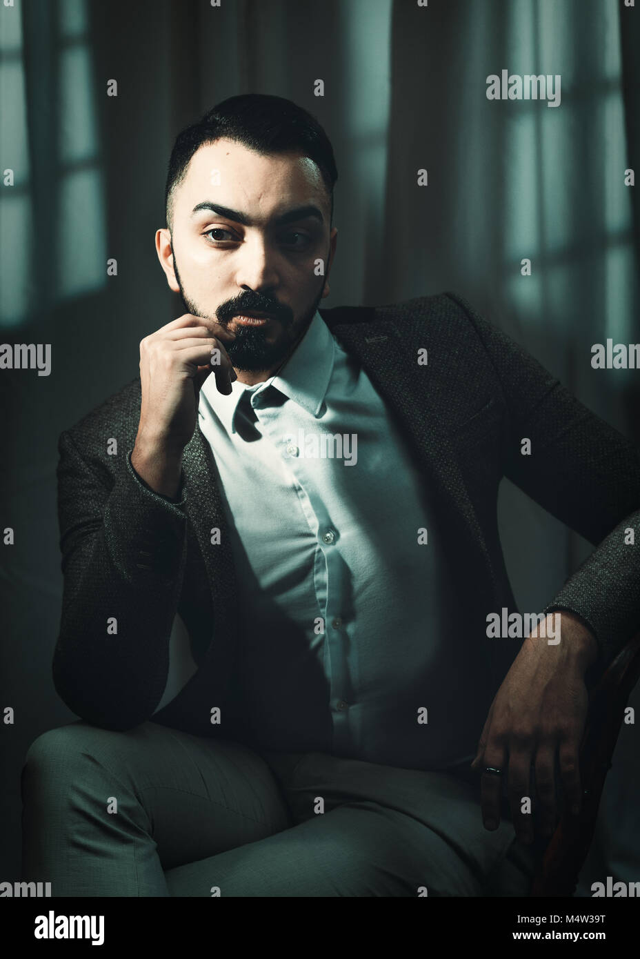 Film Noir Stil Bild mit filmischen Ton Stockfoto