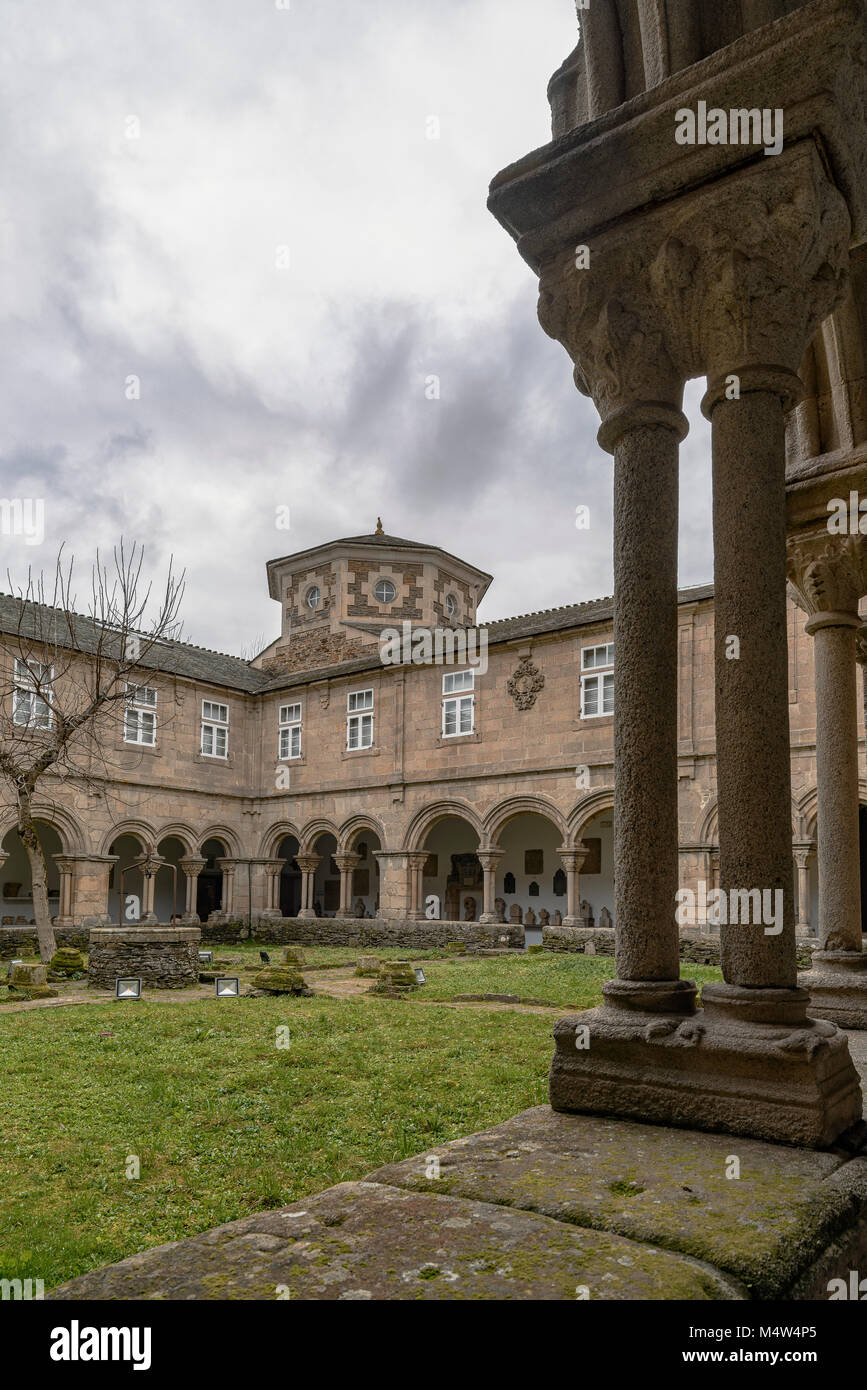 Kreuzgang der Provincial Museum der Stadt der Provinz Lugo, Galizien, Spanien Stockfoto