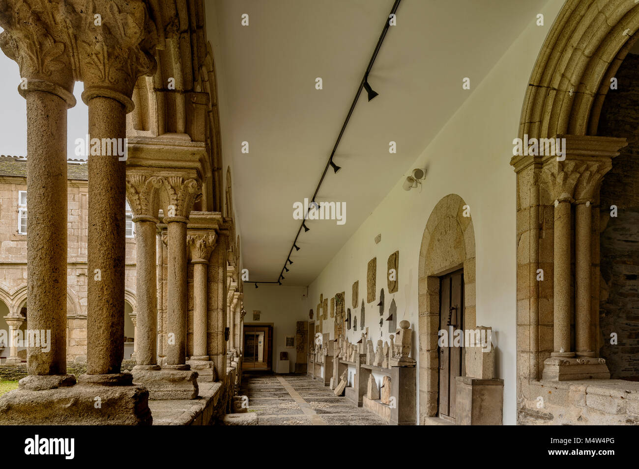 Kreuzgang der Provincial Museum der Stadt der Provinz Lugo, Galizien, Spanien Stockfoto