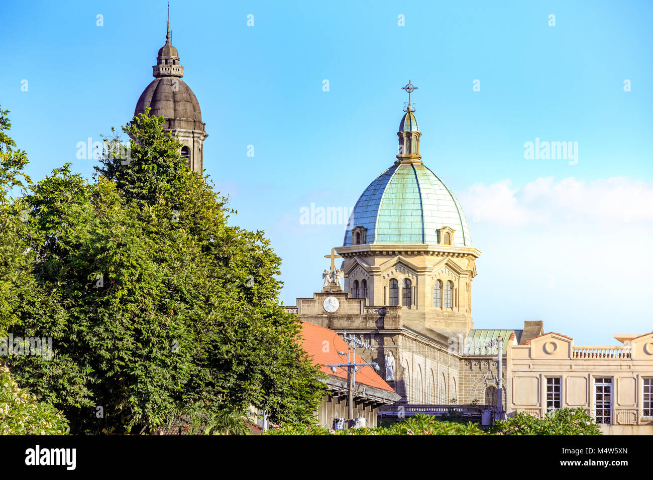 Die Kuppel der Kathedrale von Manila, in Intramuros, Manila, Philippinen Stockfoto