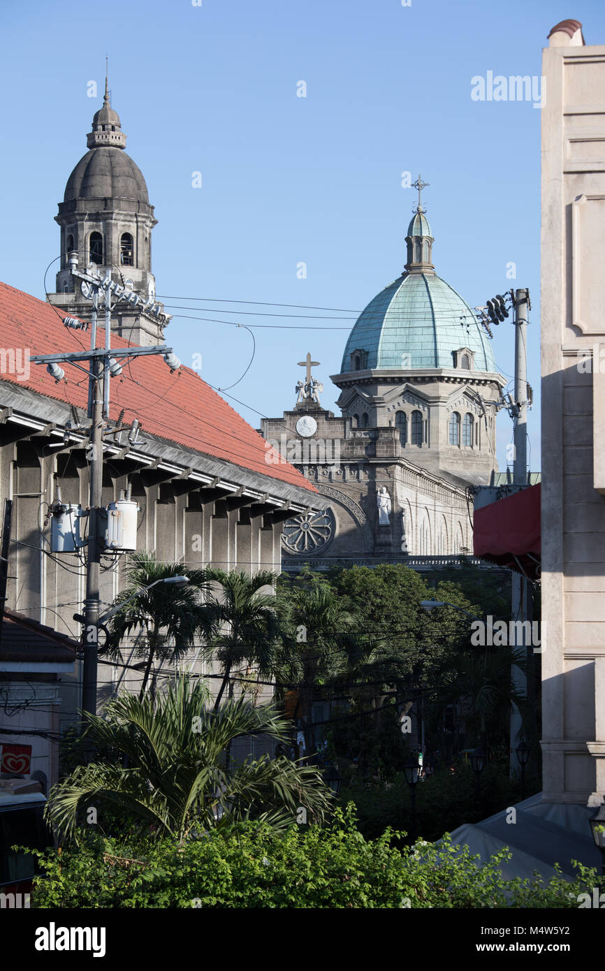 Die Kuppel der Kathedrale von Manila, in Intramuros, Manila, Philippinen Stockfoto