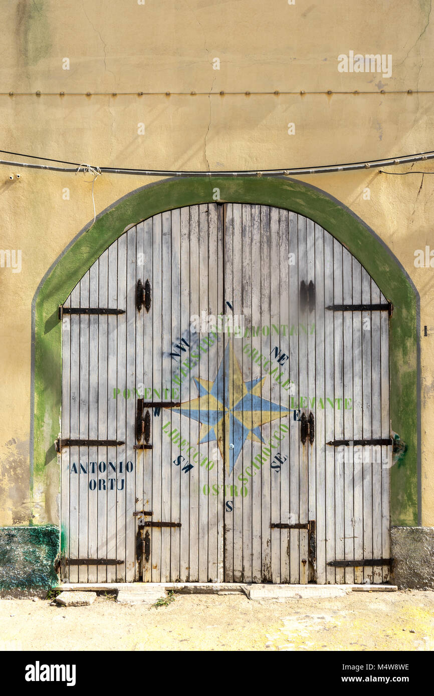 Wind Rose von sardischen Winde, Sardinien Stockfoto