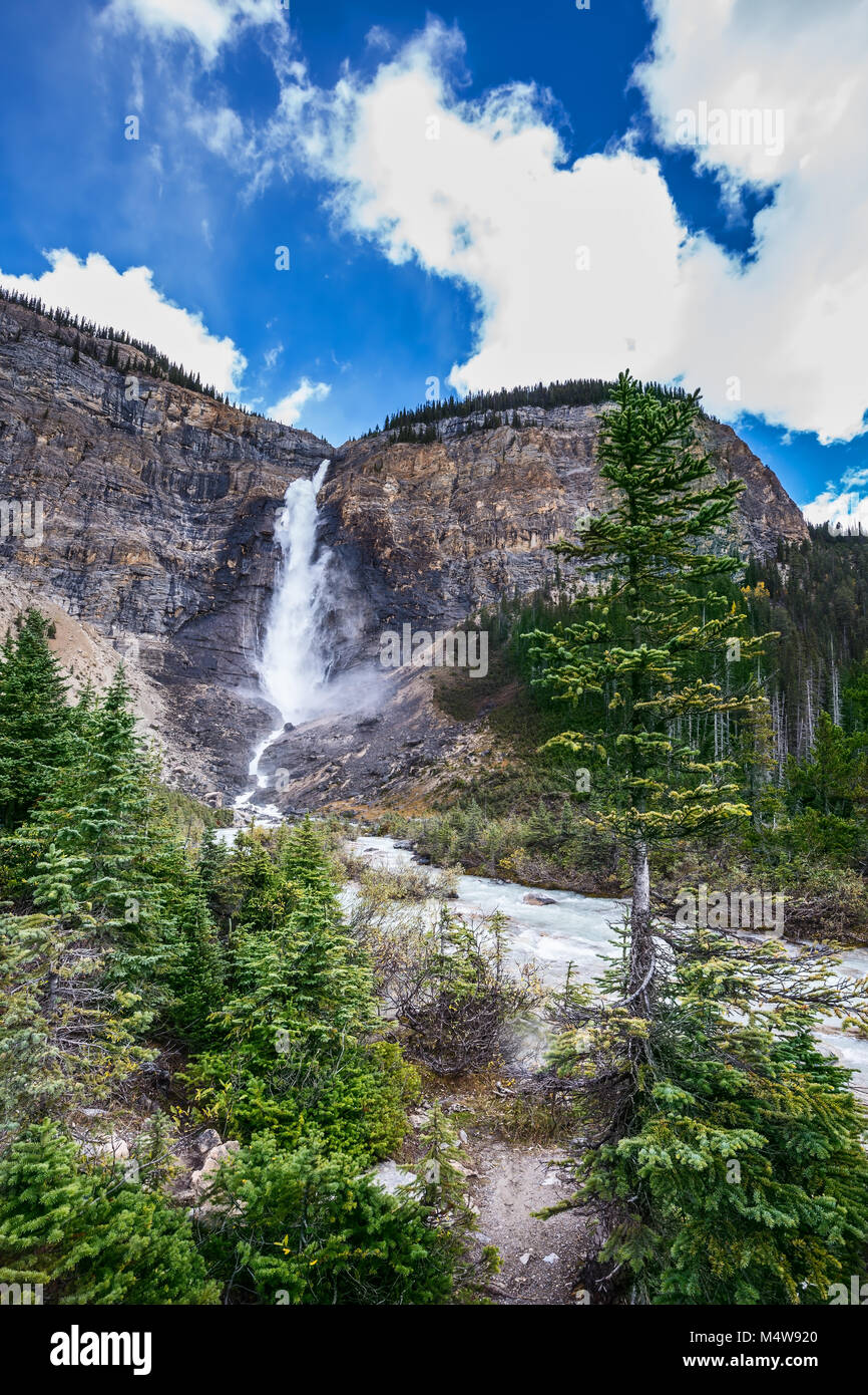 Die enorme falls takakkaw Stockfoto Die enorme falls takakkaw Stockfoto