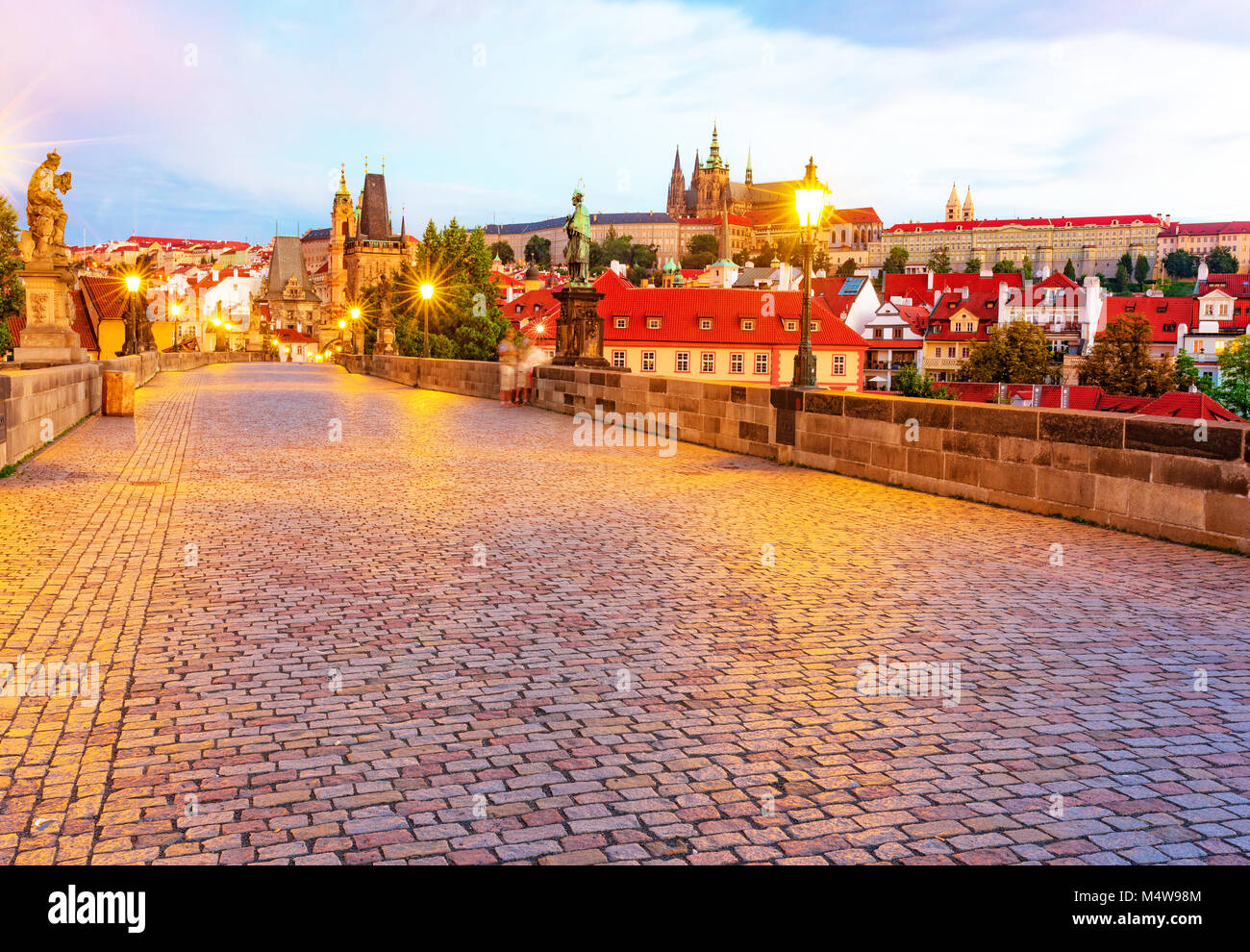 Prager Brücke Stockfoto