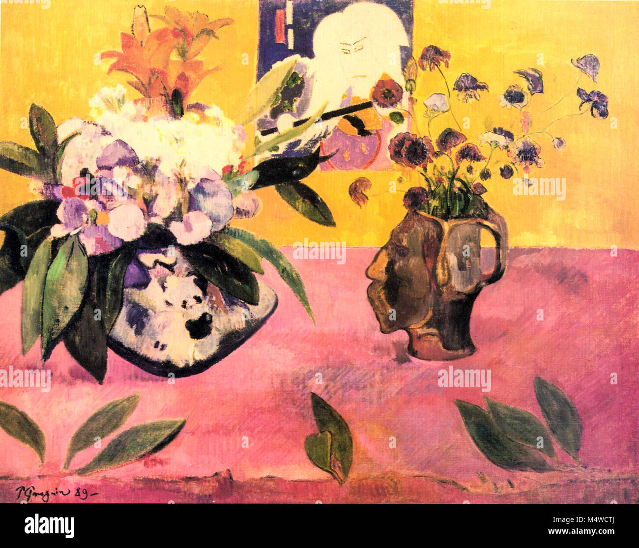 Paul Gauguin, Stillleben mit japanischen Holzschnitt, 1889 Stockfoto