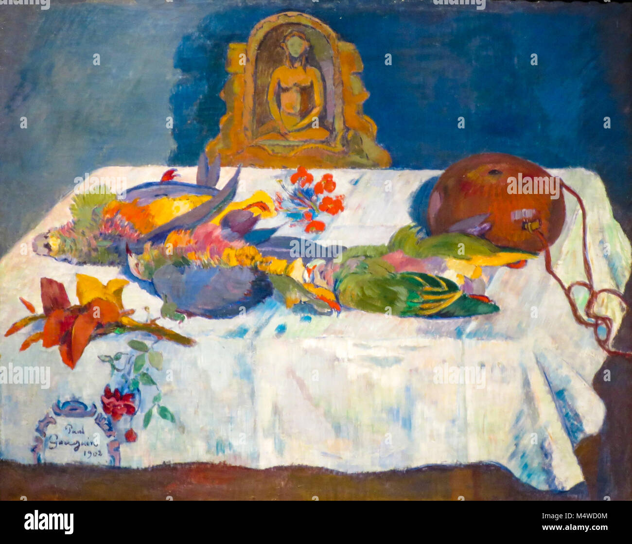 Paul Gauguin, Stillleben mit exotischen Vögeln, 1902, Stockfoto