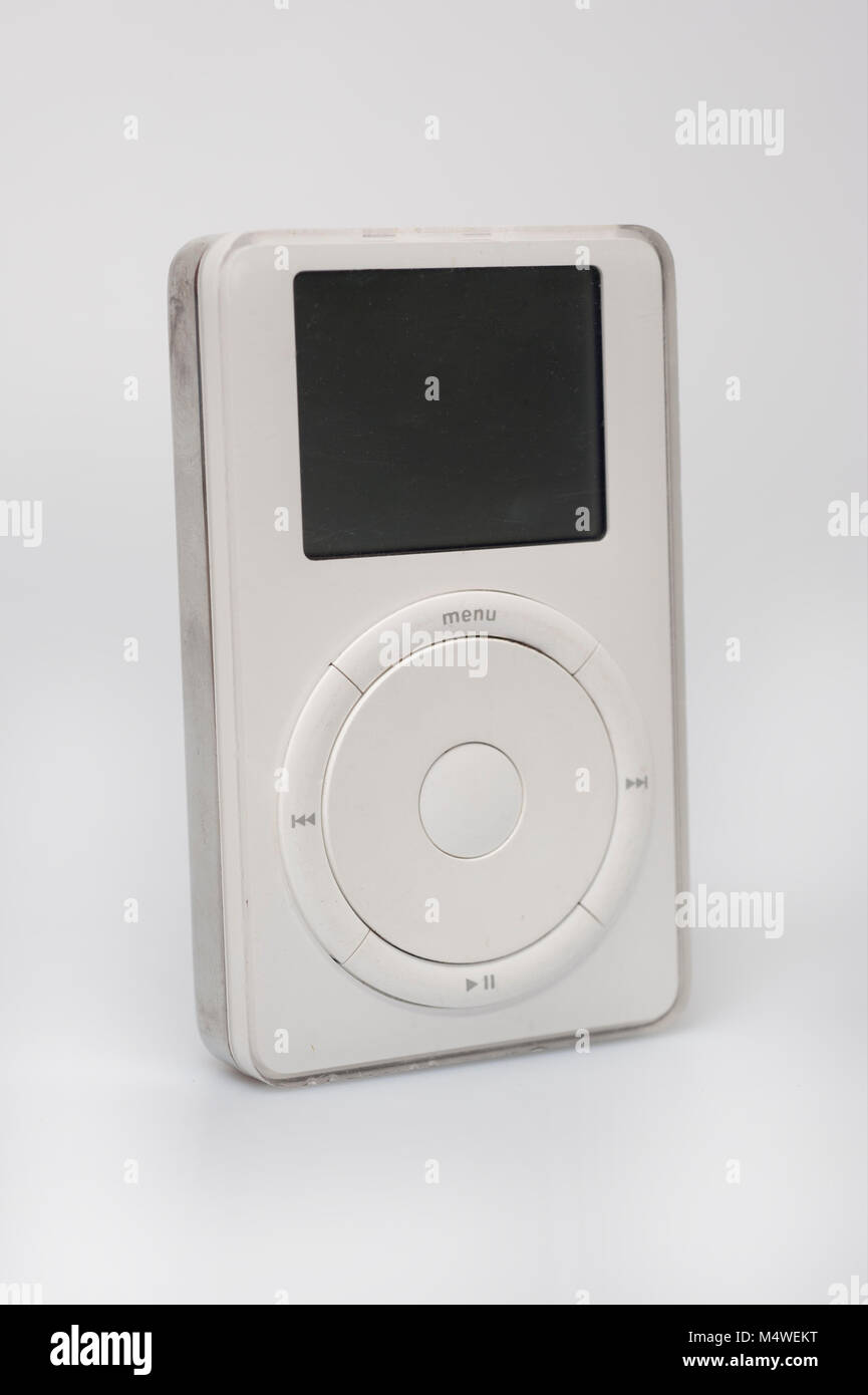 Vintage Apple iPod von Musik 2001 MP3 Player Stockfoto