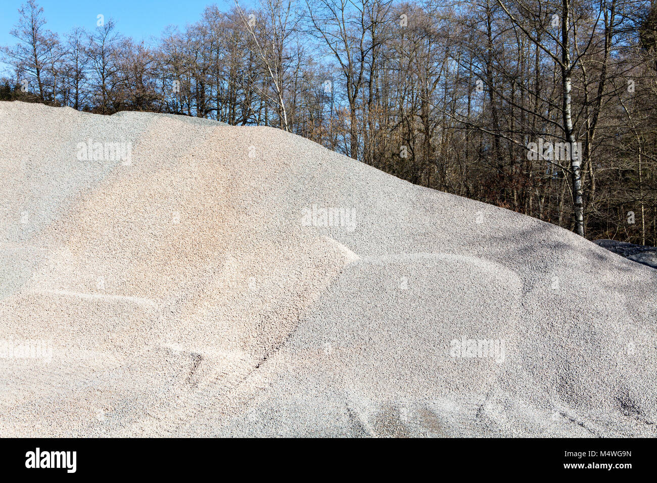 Schotter, Tagebau Stockfoto