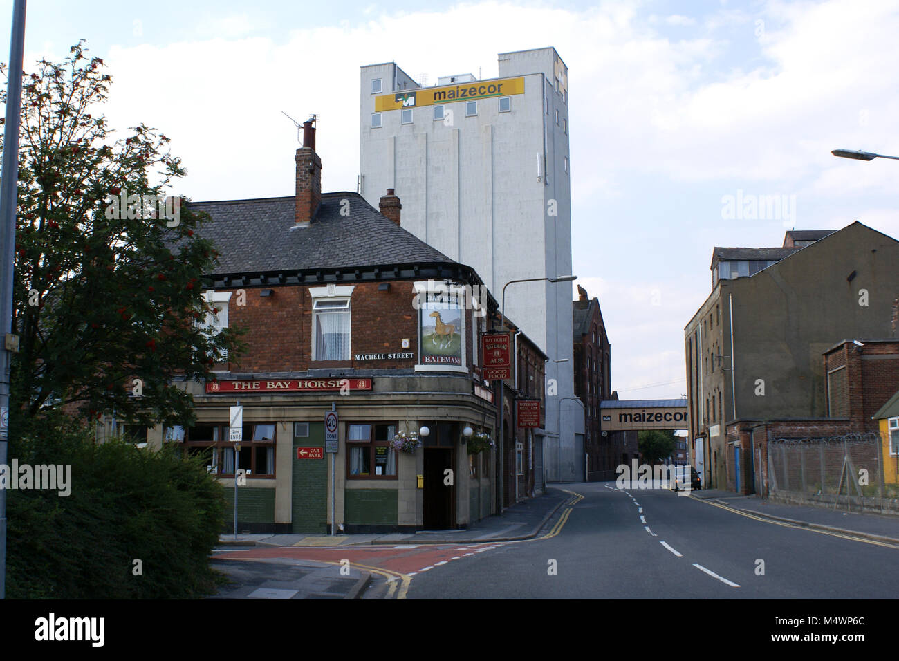 Bank Seite, Industriegebiet, Altstadt Kingston upon Hull Stockfoto