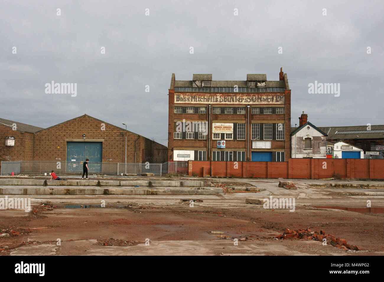 Bank Seite, industrielle Betriebe und Industrie Kingston upon Hull Stockfoto
