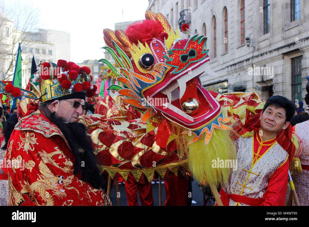 Das chinesische Neujahr feiern in London 2018 Credit: Alex Cavendish/Alamy leben Nachrichten Stockfoto