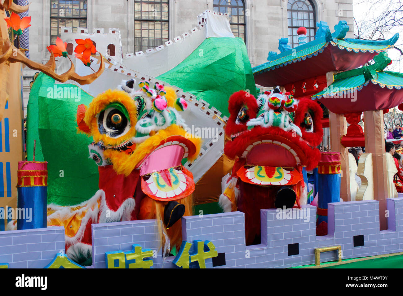 Das chinesische Neujahr feiern in London 2018 Credit: Alex Cavendish/Alamy leben Nachrichten Stockfoto