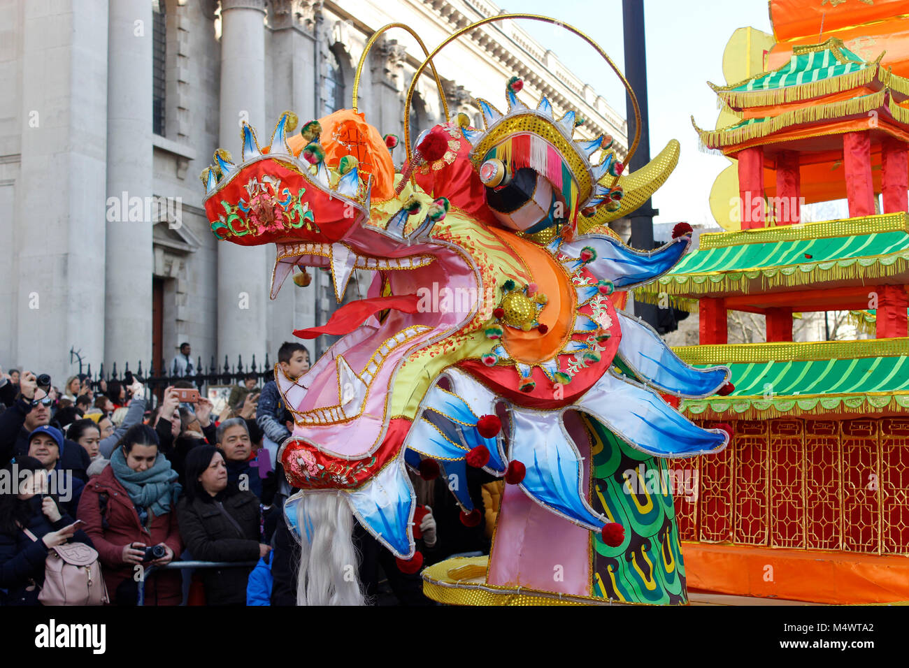 Das chinesische Neujahr feiern in London 2018 Credit: Alex Cavendish/Alamy leben Nachrichten Stockfoto