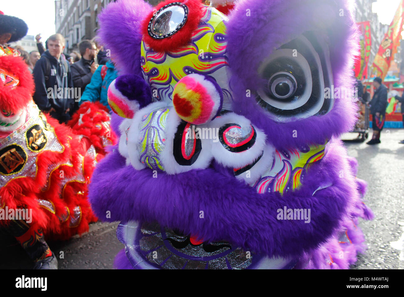 Das chinesische Neujahr feiern in London 2018 Credit: Alex Cavendish/Alamy leben Nachrichten Stockfoto