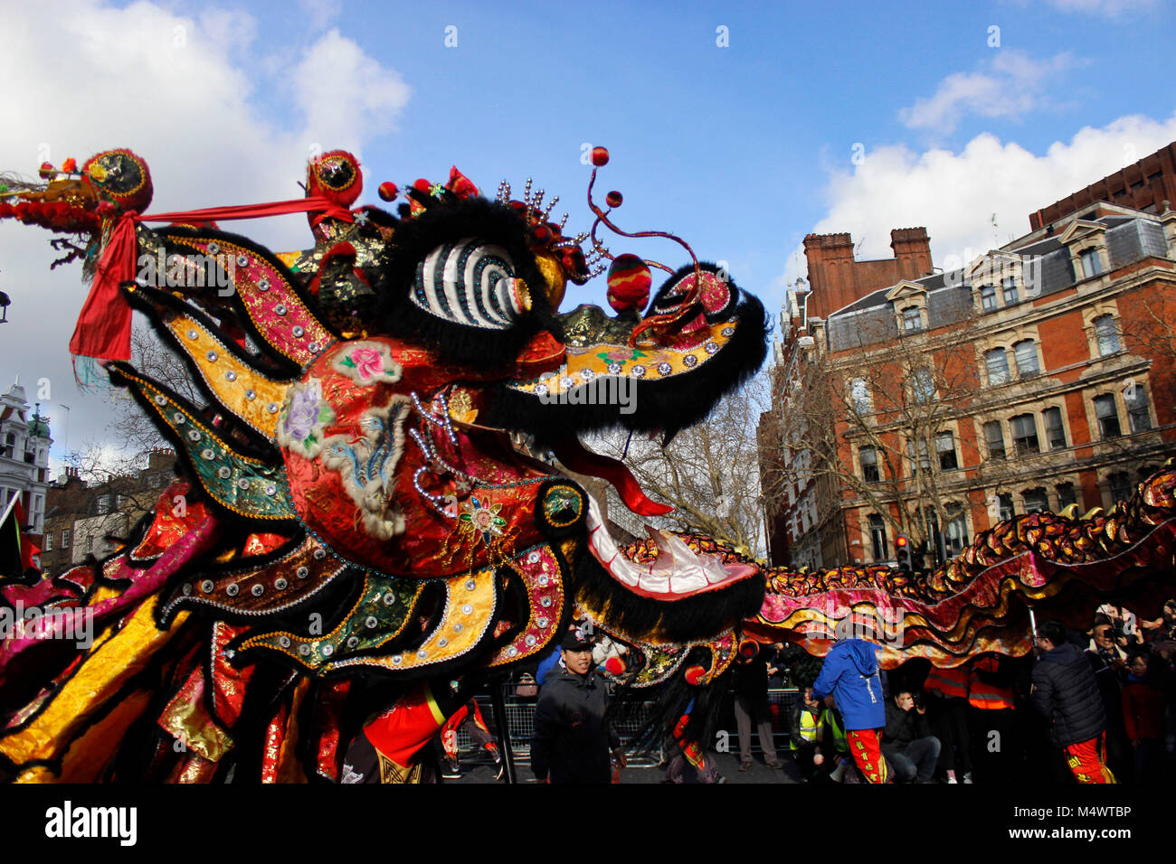 Das chinesische Neujahr feiern in London 2018 Credit: Alex Cavendish/Alamy leben Nachrichten Stockfoto