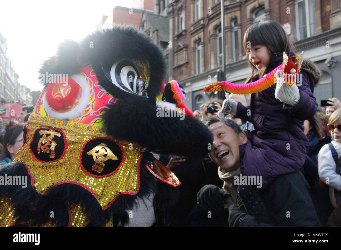 Das chinesische Neujahr feiern in London 2018 Credit: Alex Cavendish/Alamy leben Nachrichten Stockfoto