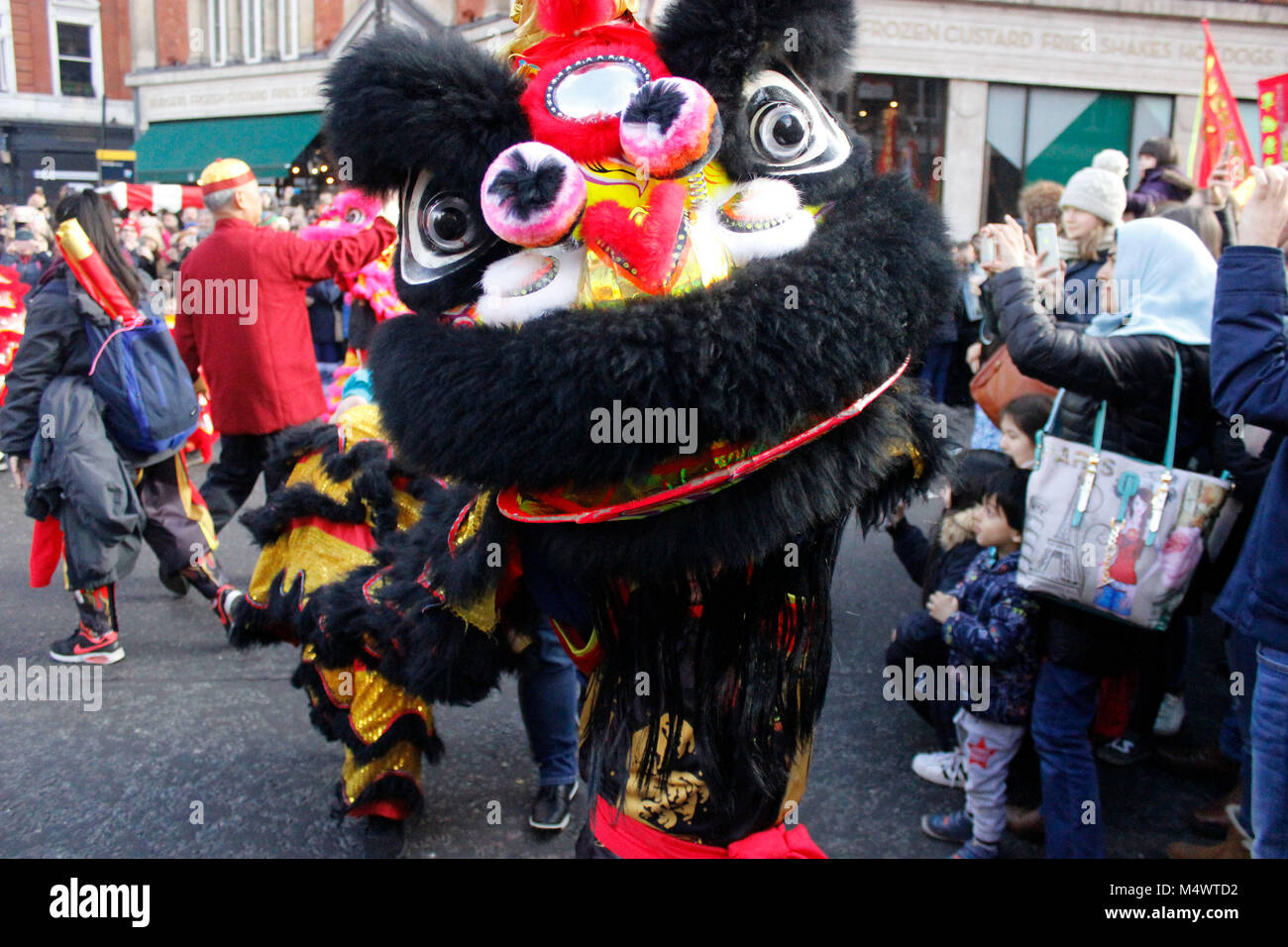 Das chinesische Neujahr feiern in London 2018 Credit: Alex Cavendish/Alamy leben Nachrichten Stockfoto