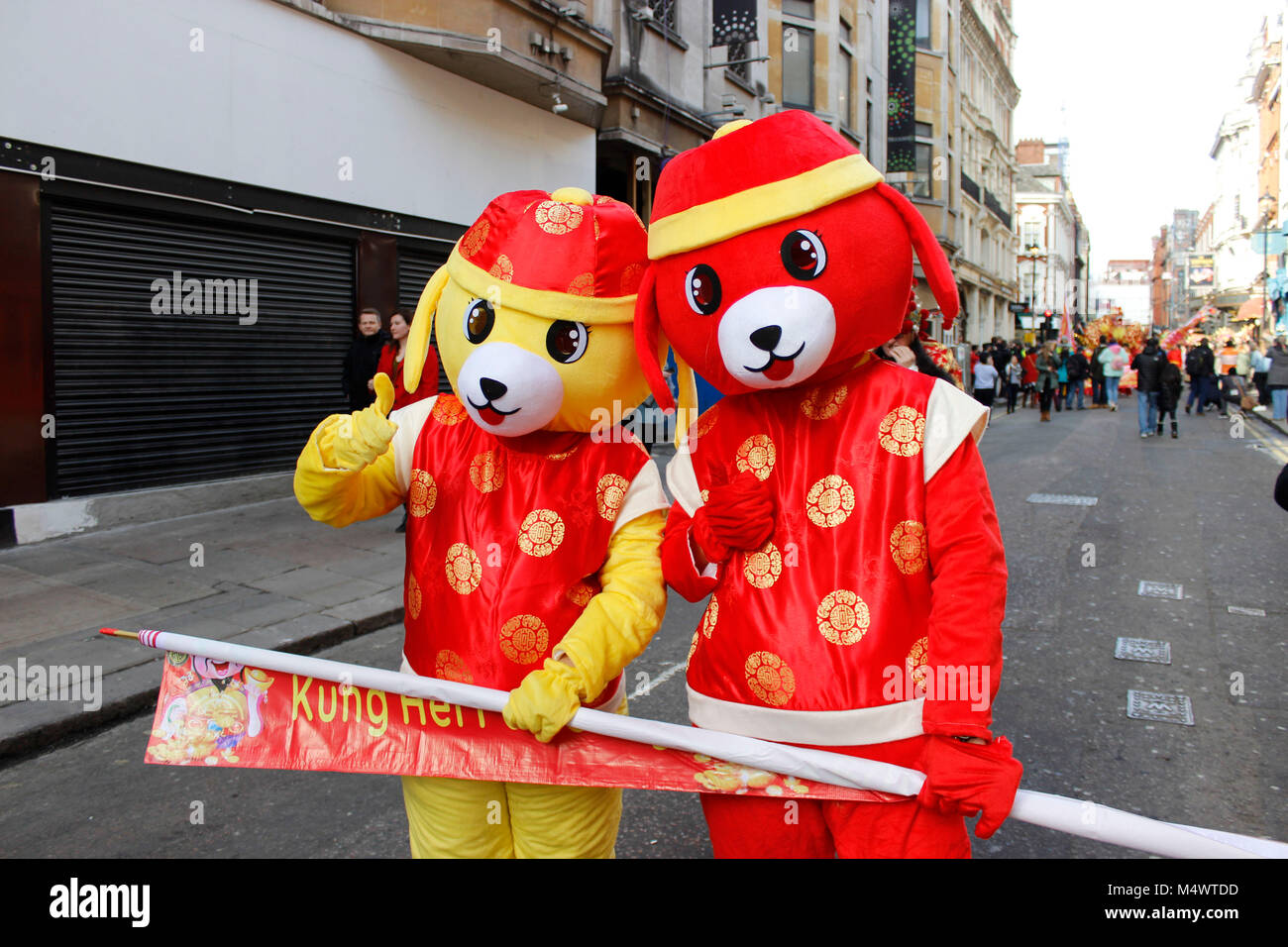 Das chinesische Neujahr feiern in London 2018 Credit: Alex Cavendish/Alamy leben Nachrichten Stockfoto