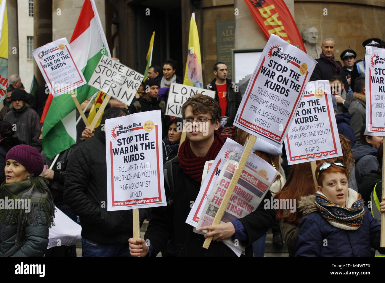 Freies Kurdistan März in London am 18/02/18 Quelle: Alex Cavendish/Alamy leben Nachrichten Stockfoto