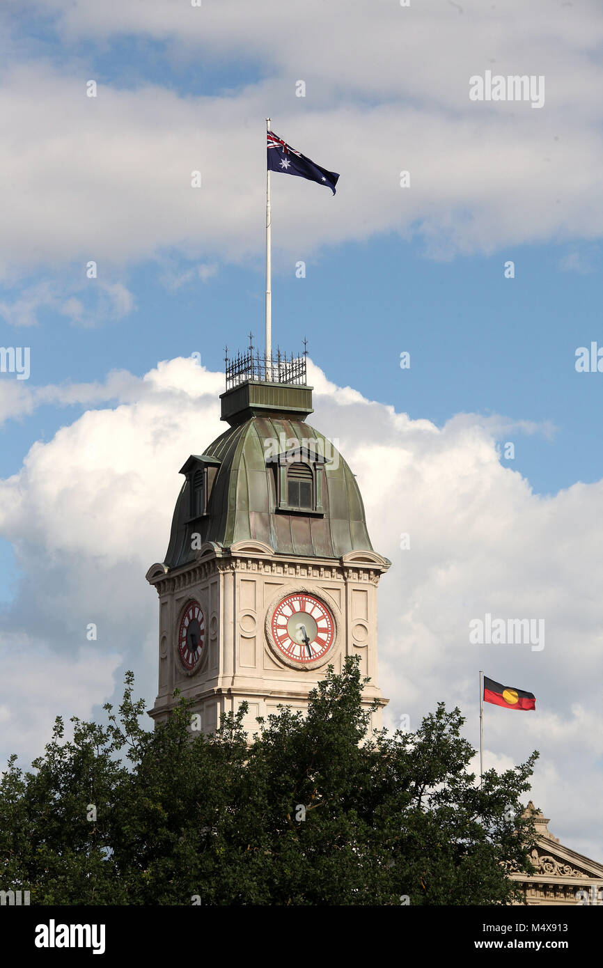 Clock Tower in Ballarat Rathaus in Australien Stockfoto