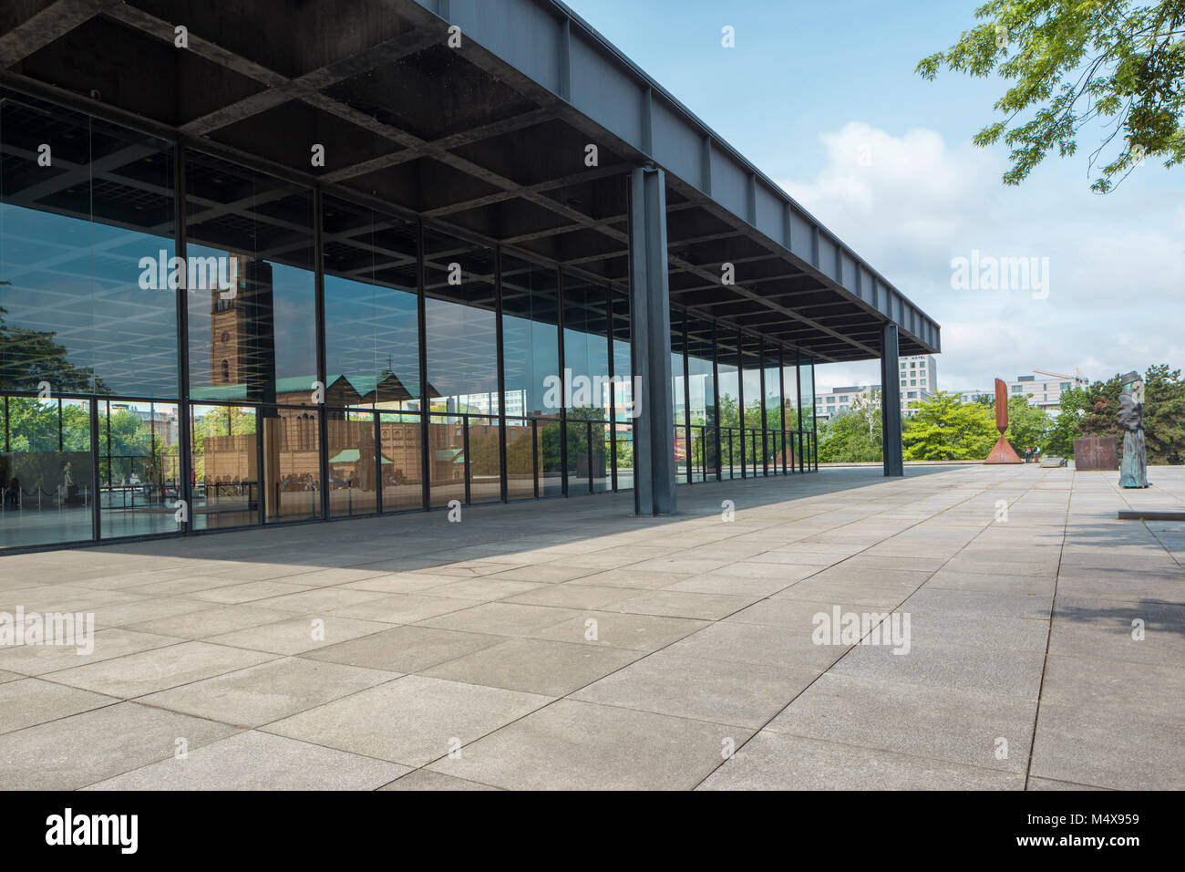 Neue Nationalgalerie in Berlin Stockfoto