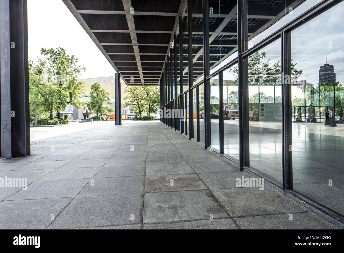 Neue Nationalgalerie in Berlin Stockfoto