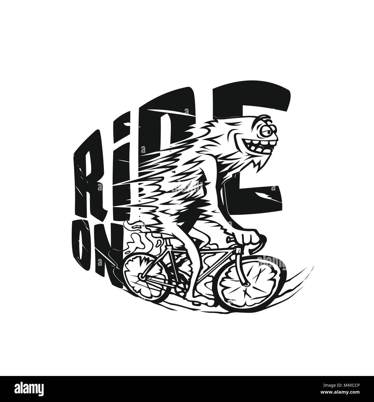 Fahrrad riging Vector Illustration Design. Stock Vektor