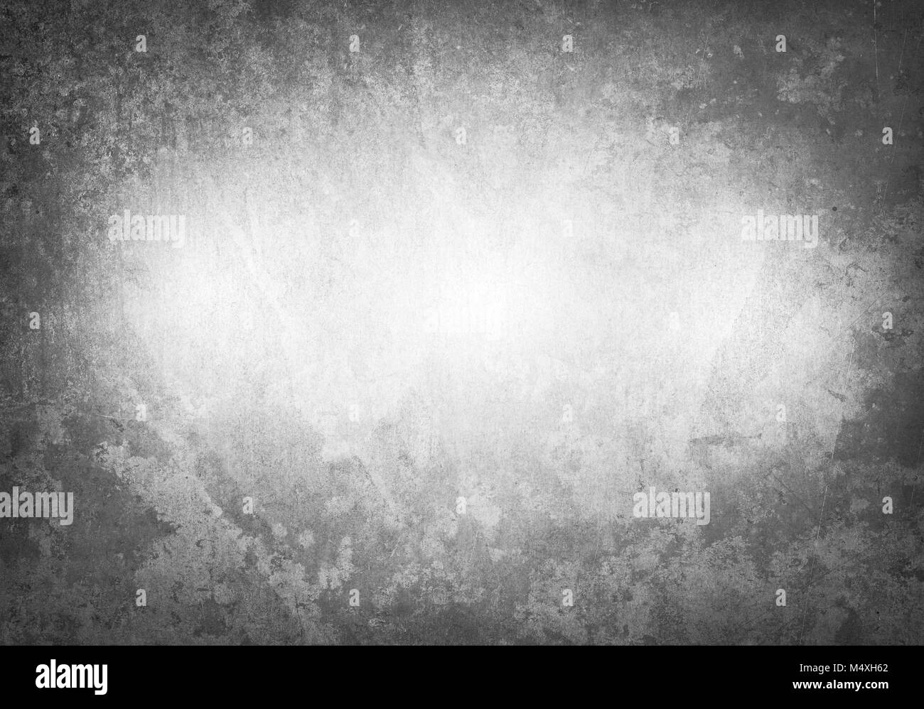 Im Alter von Grunge, zerkratzte graues Metall Textur mit Kreisen. Altes Eisen Hintergrund Stockfoto