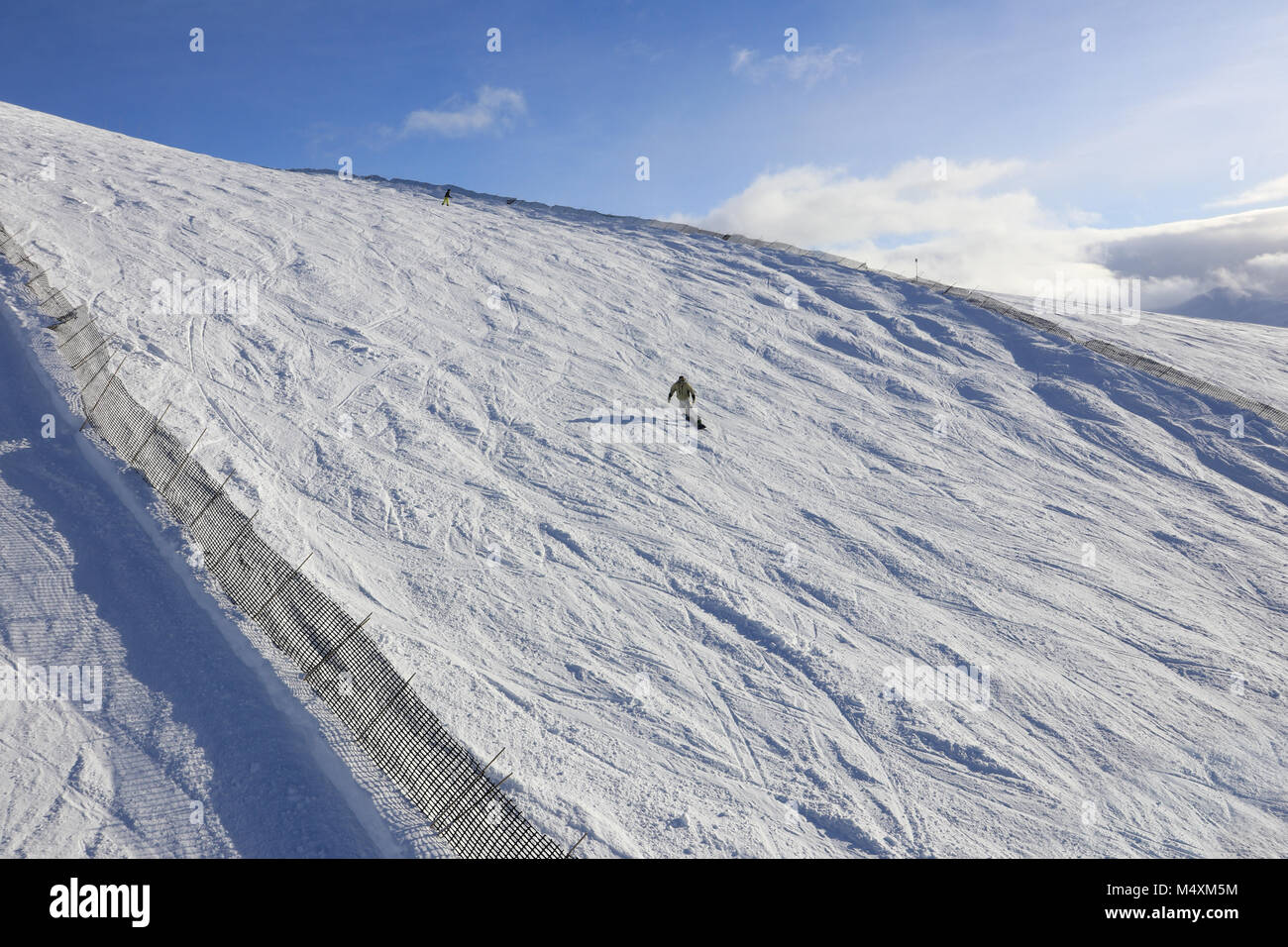 Skipiste im Banff National Park, Kanada Stockfoto