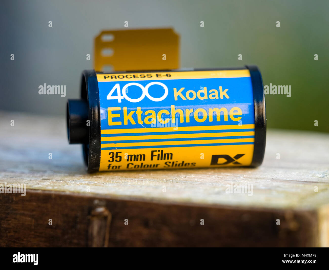 Kodak Ektachrome 35 mm Transparentfolie, zuerst in den 1940er Jahren von Eastman Kodak Company produziert Stockfoto Kodak Ektachrome 35 mm Transparentfolie, zuerst in den 1940er Jahren von Eastman Kodak Company produziert Stockfoto