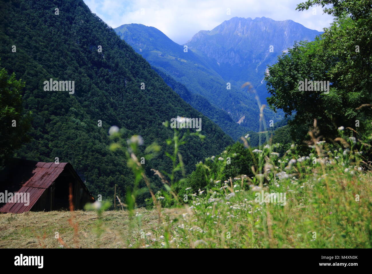Blick in den Nationalpark Triglav Stockfoto