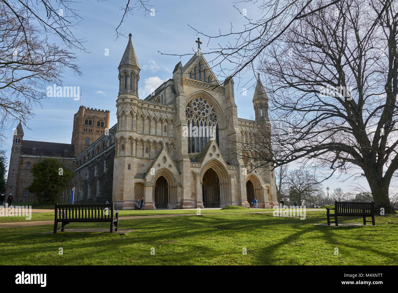 Die Kathedrale von St Albans, England Stockfoto