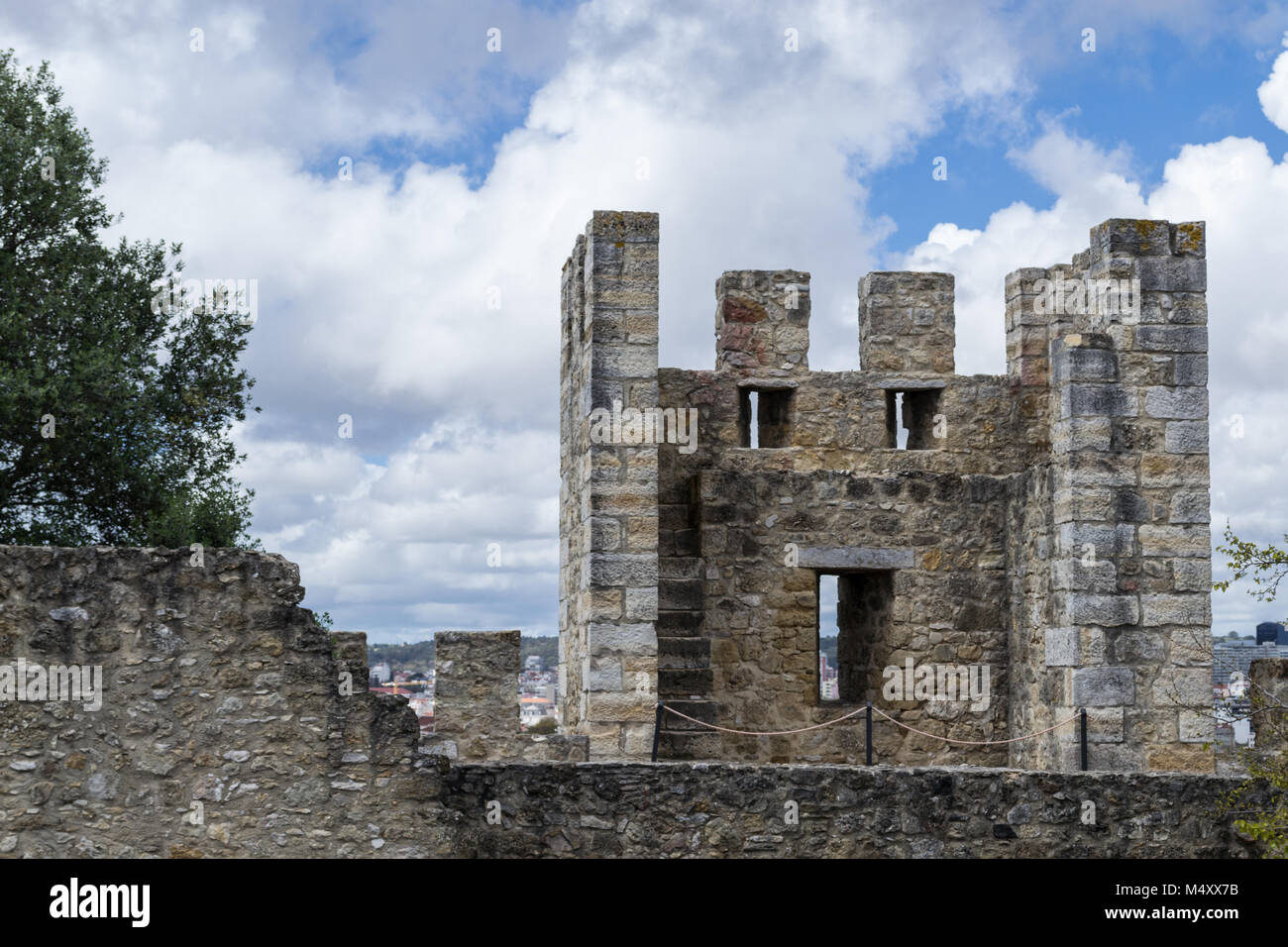 Castelo de Sao Jorge (Portugal) Stockfoto