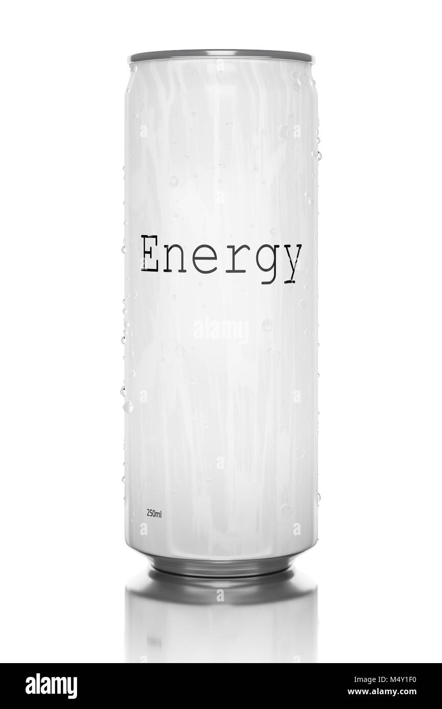White energy drink. Stockfoto