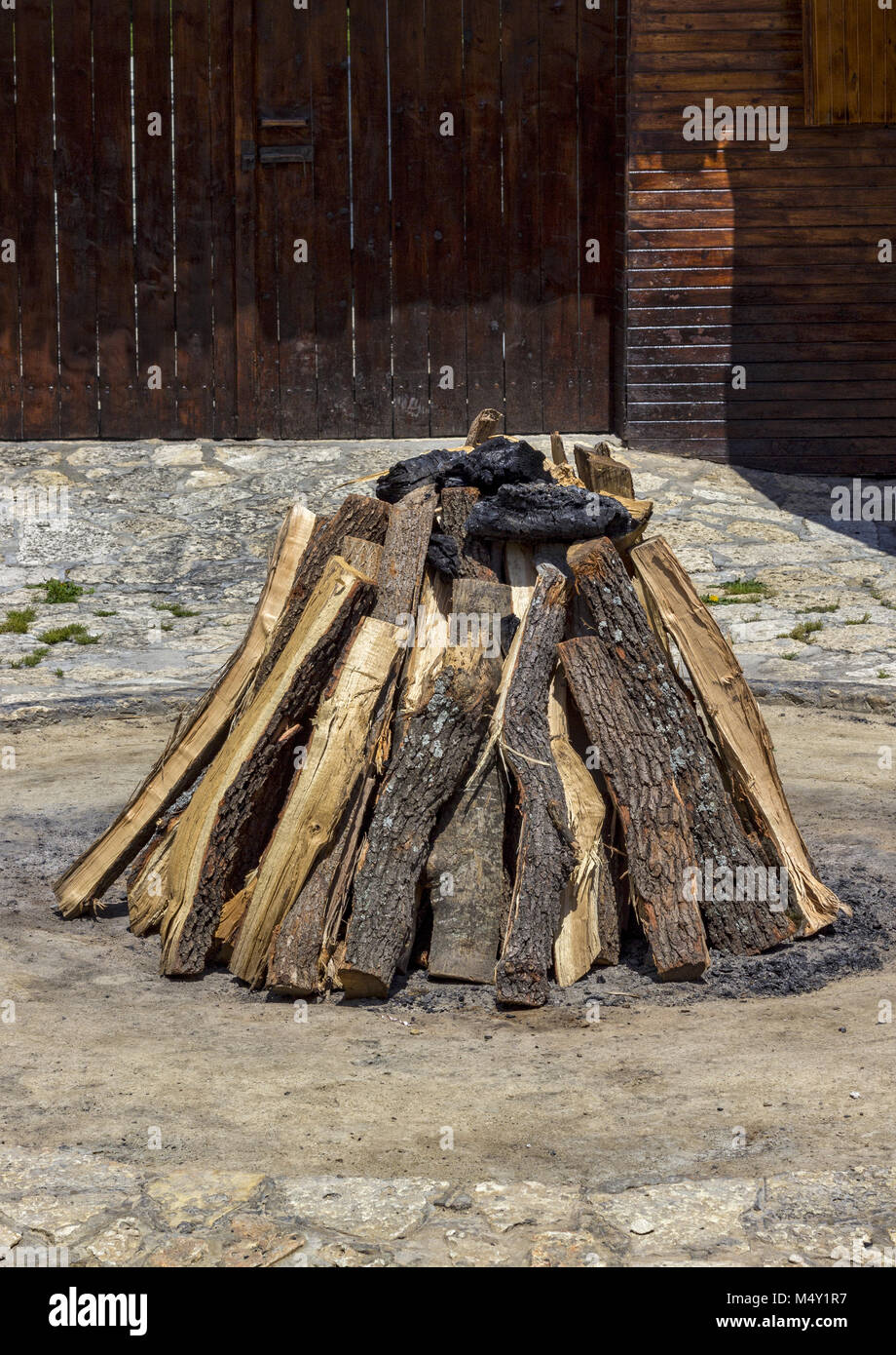 Die Feuerstelle Stockfoto