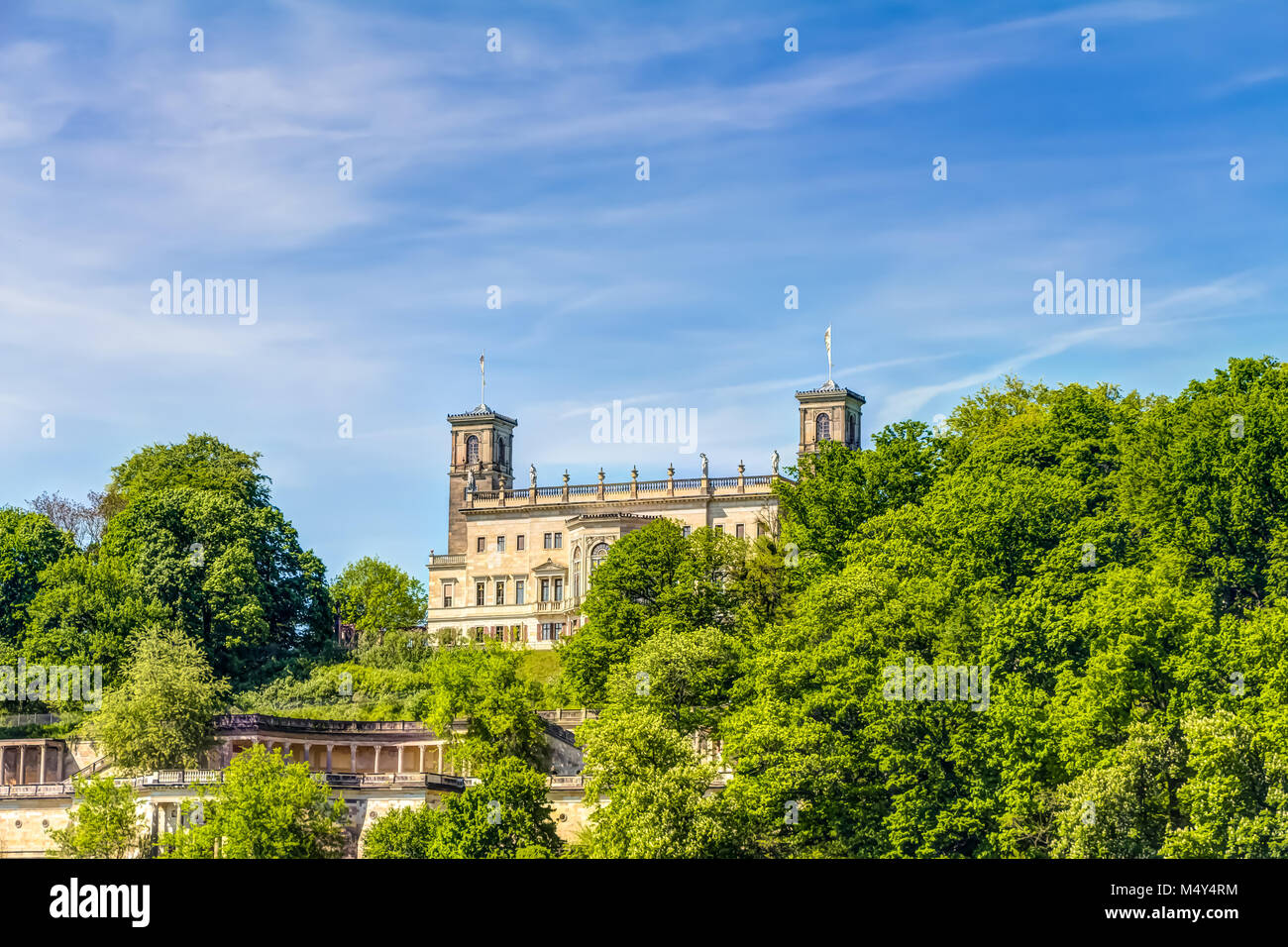 Schloss Albrechtsberg in Dresden Stockfoto