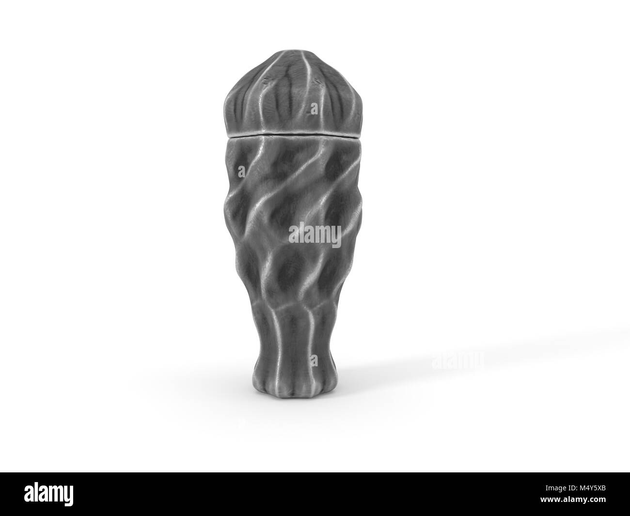Im gotischen Stil Bestattung Urne. 3D-Darstellung Stockfoto