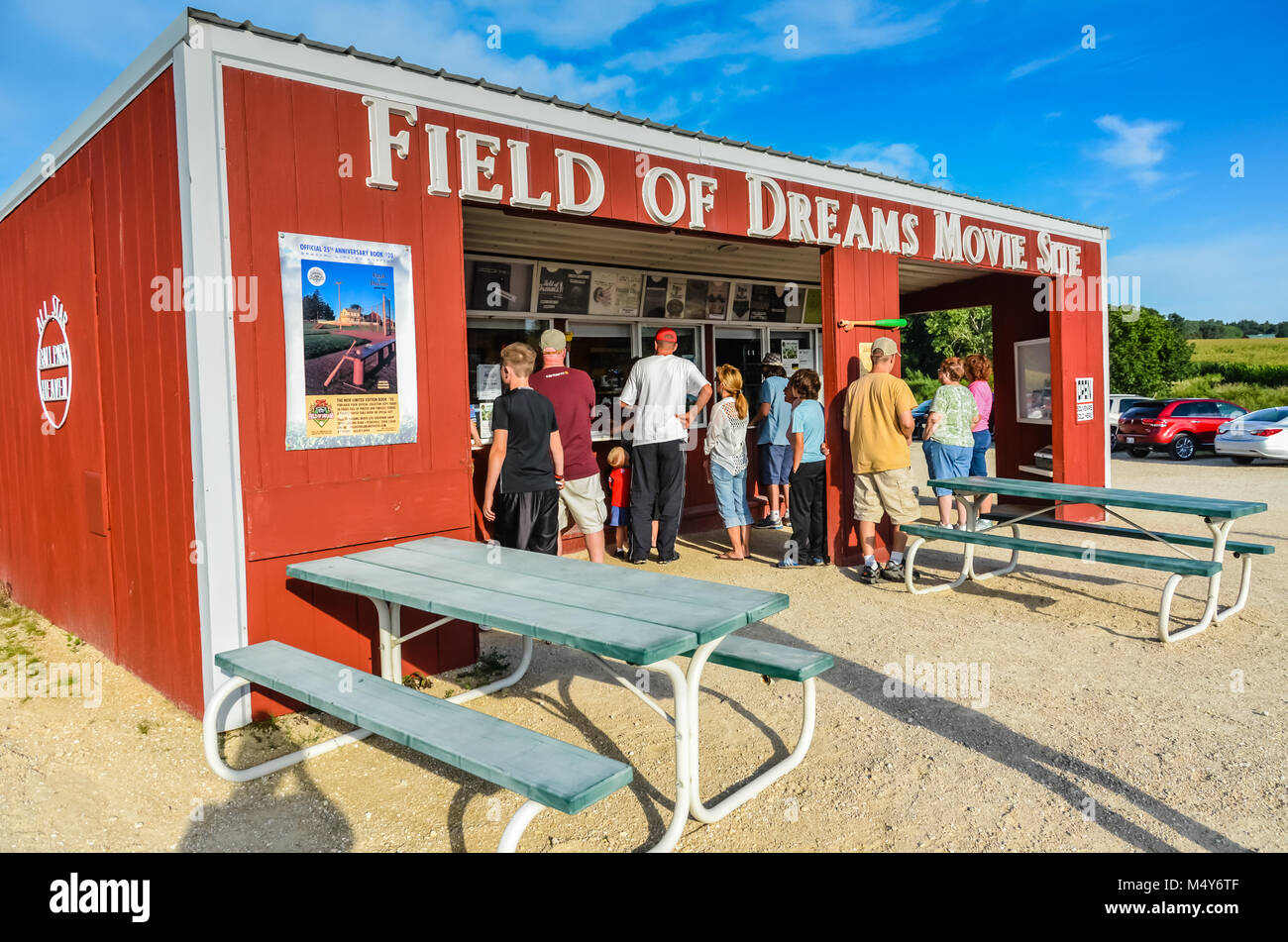 Das Feld der Träume ist ein Baseballfeld und pop-Kultur touristische Attraktion ursprünglich erbaut für den Film mit dem gleichen Namen. Es ist in Dubuque County, ICH Stockfoto