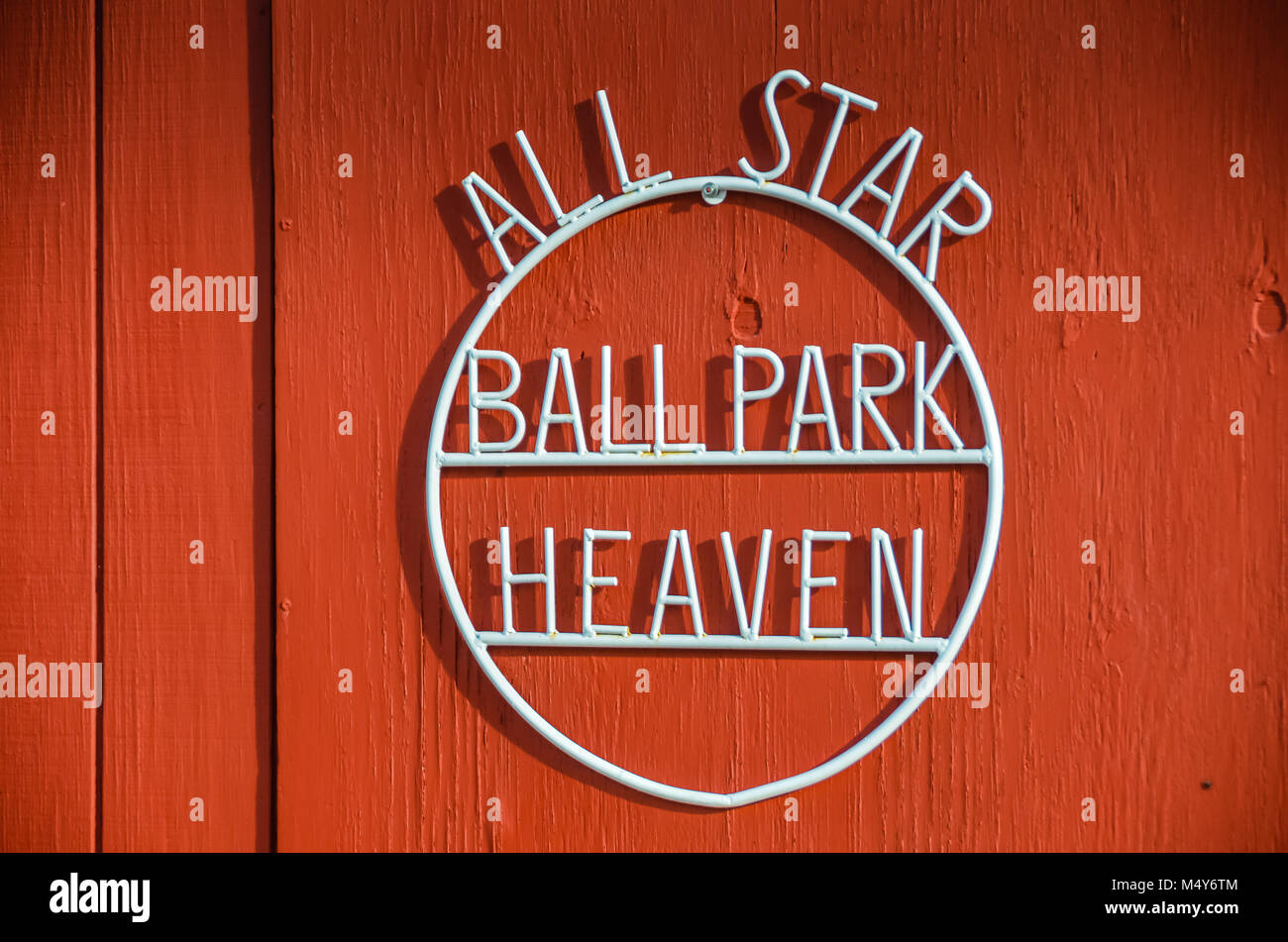 Das Feld der Träume ist ein Baseballfeld und pop-Kultur touristische Attraktion ursprünglich erbaut für den Film mit dem gleichen Namen. Es ist in Dubuque County, ICH Stockfoto