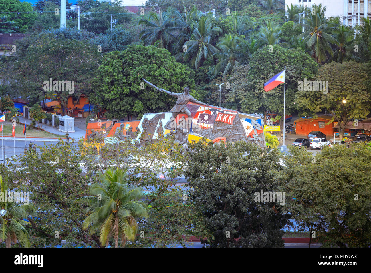 Manila, Philippinen - Feb 17, 2018: Katipunan (kurz KKK) Monument in Philippinen Stockfoto