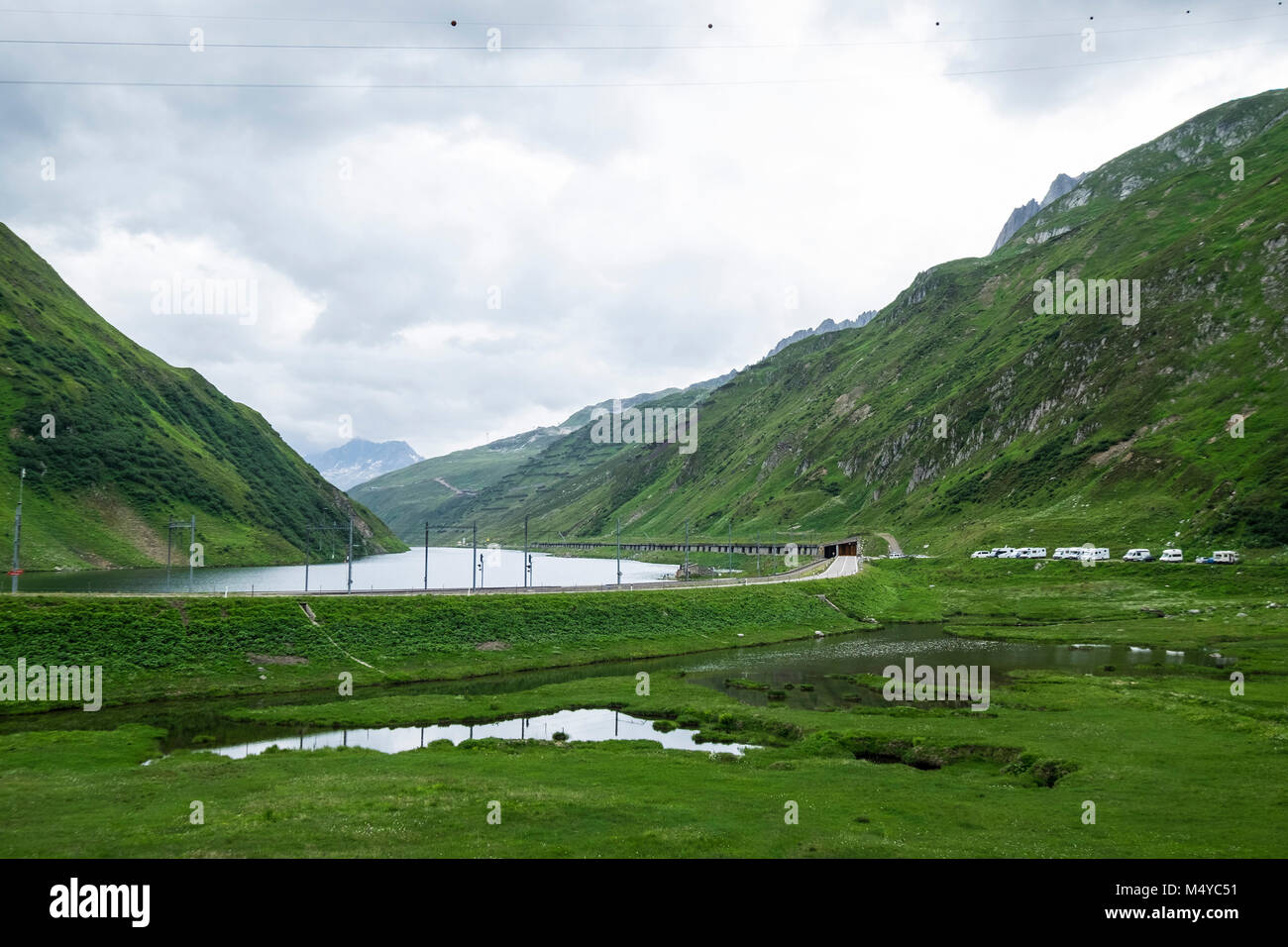 Schweiz, Kanton Uri, Oberalppass Stockfoto