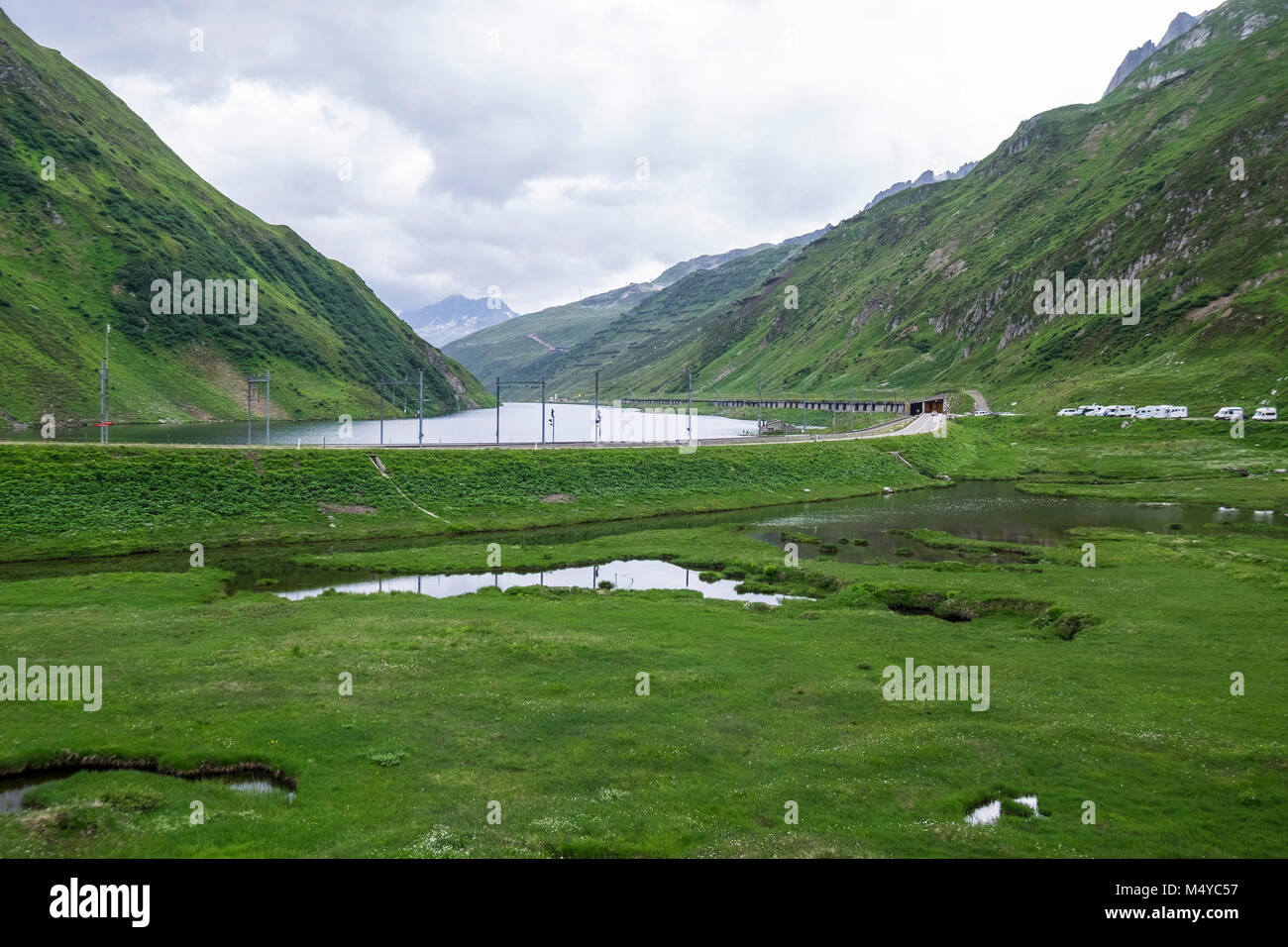 Schweiz, Kanton Uri, Oberalppass Stockfoto