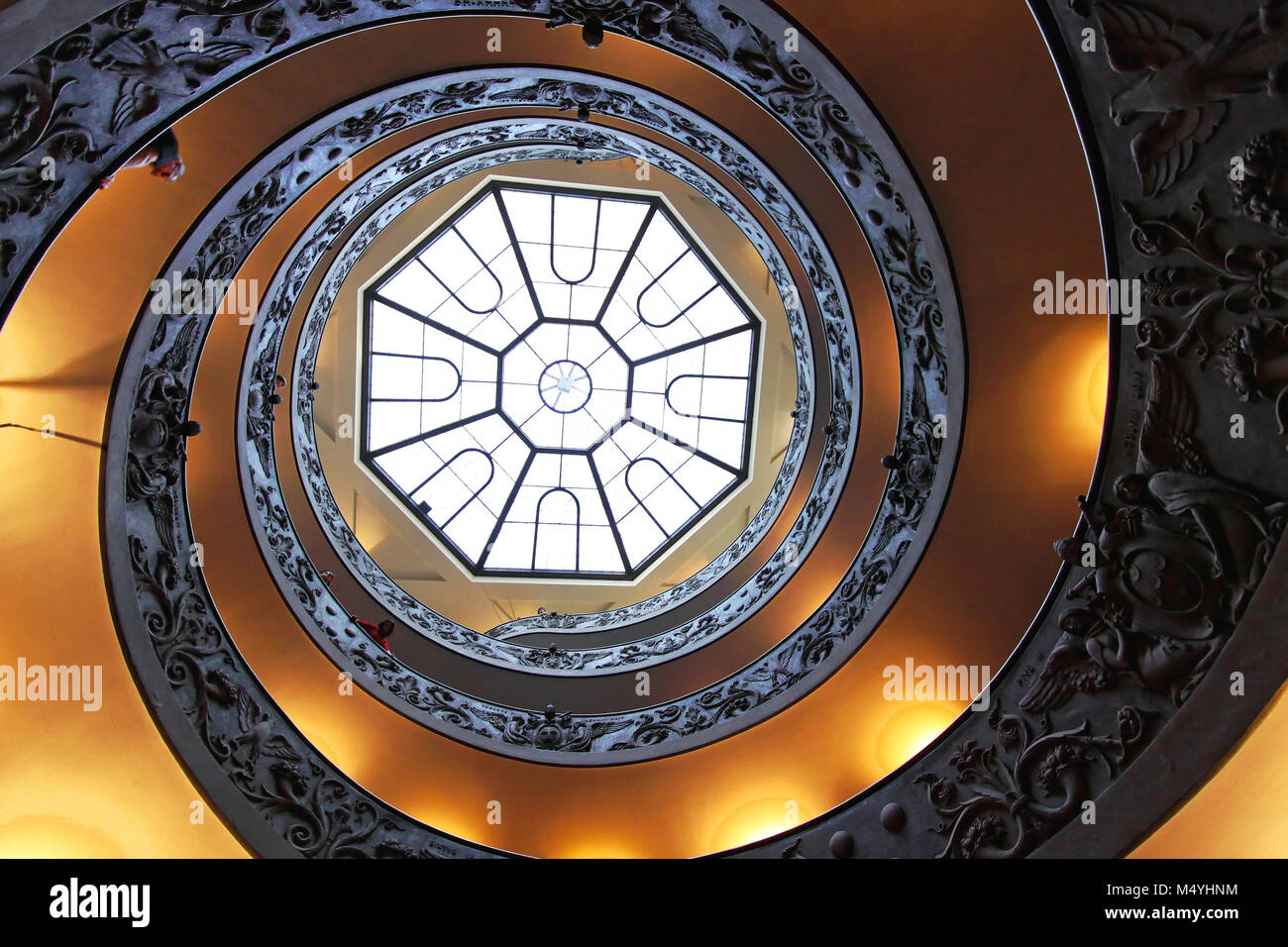 Die bramante Treppe Stockfoto