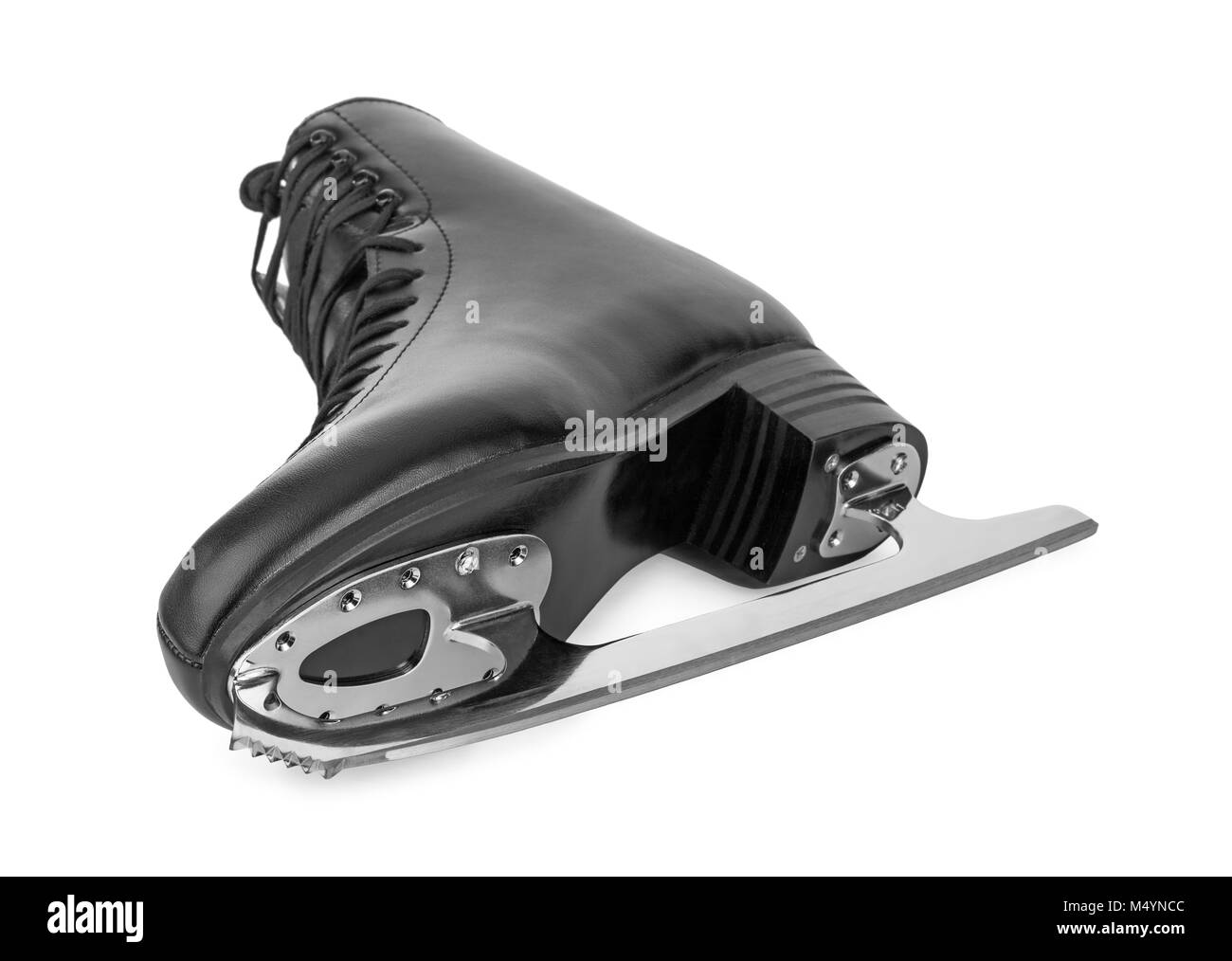 Schwarze Figur Schlittschuhe Stockfoto