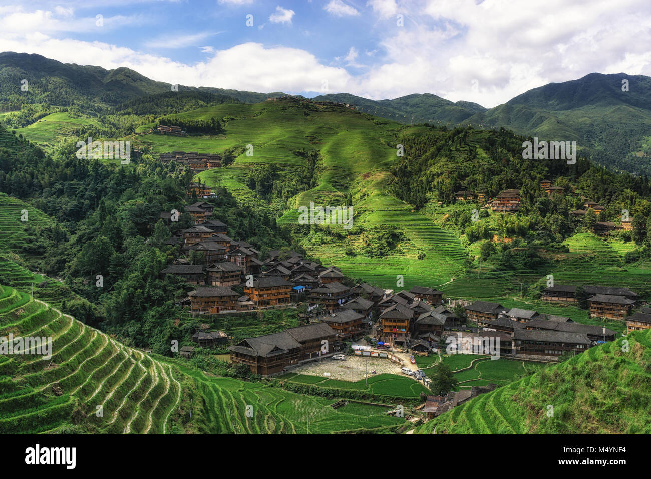 Dazhai Village Stockfoto
