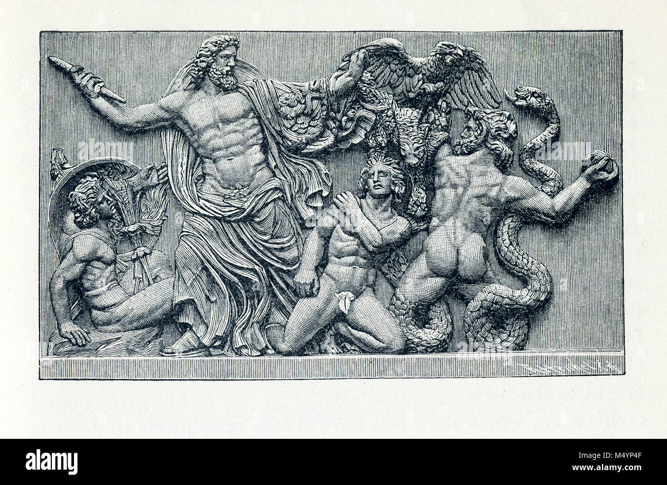 Diese Abbildung stammt aus dem Jahr 1890 und zeigt den Altar Fries in ...