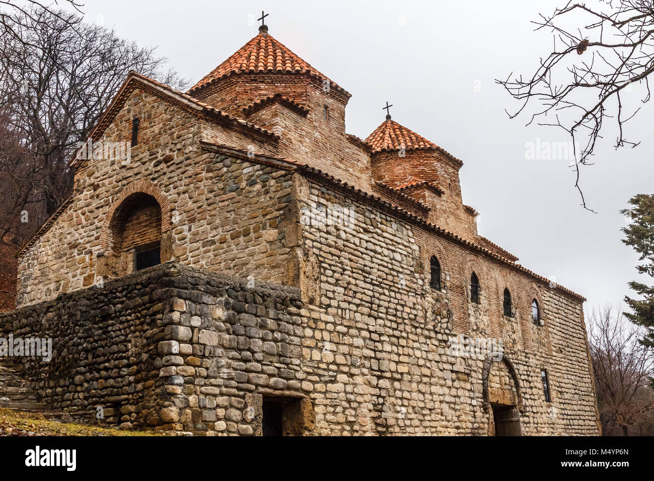 Kvelacminda alte VIII Jahrhundert Kirche, Gurdjaani, Kaheti, Georgien Stockfoto