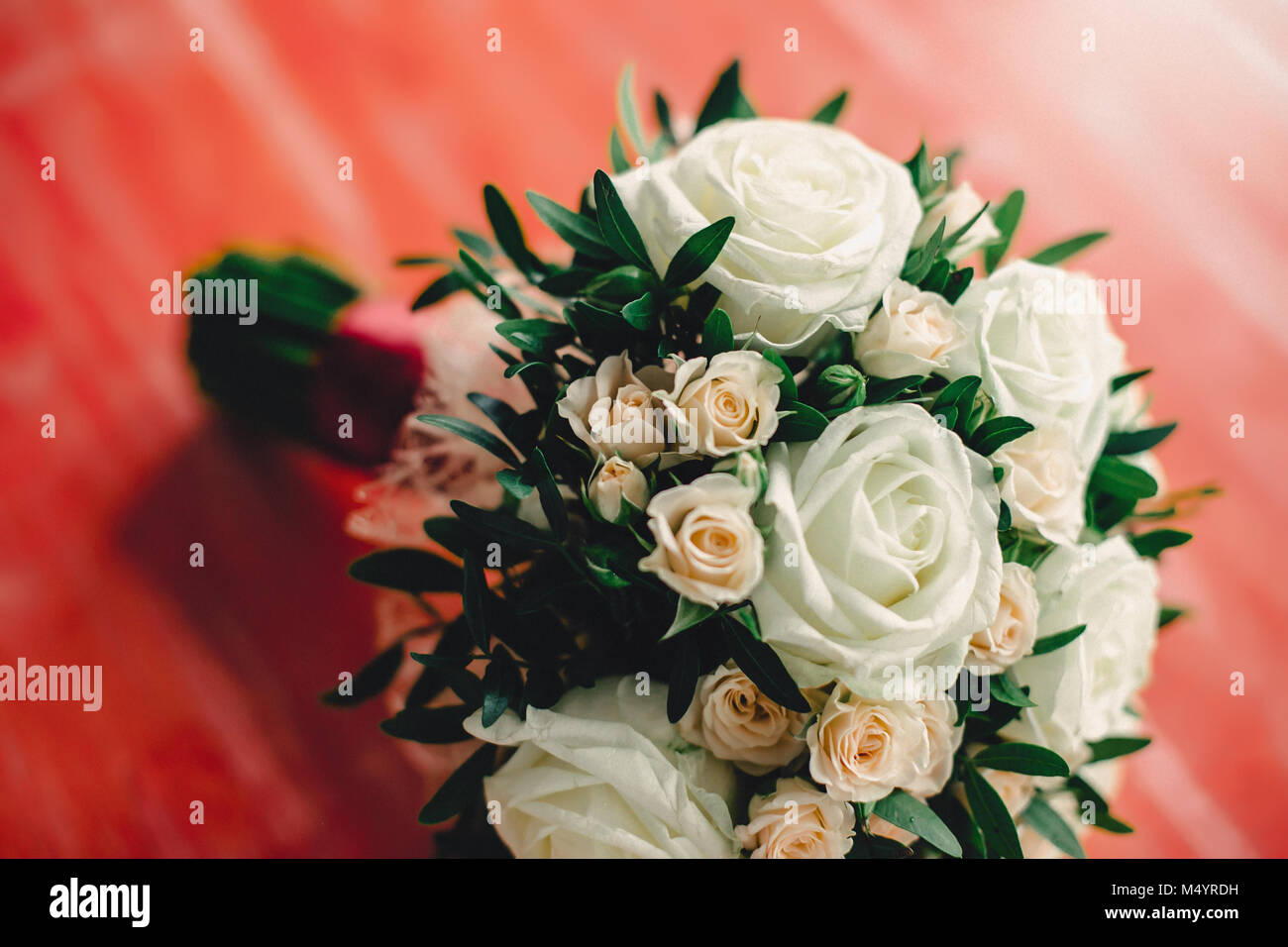 Wedding Bouquet auf dem Tisch Stockfoto