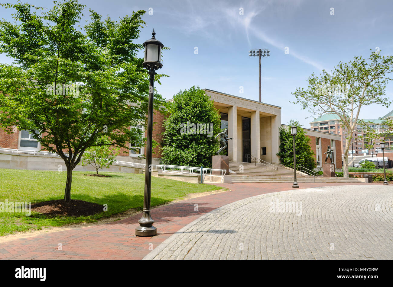 Der Newton White Athletic Center, die 1965 eröffnet wurde, ist die Heimat von Johns Hopkins Athletik an der Johns Hopkins University in Baltimore, Maryland. Stockfoto