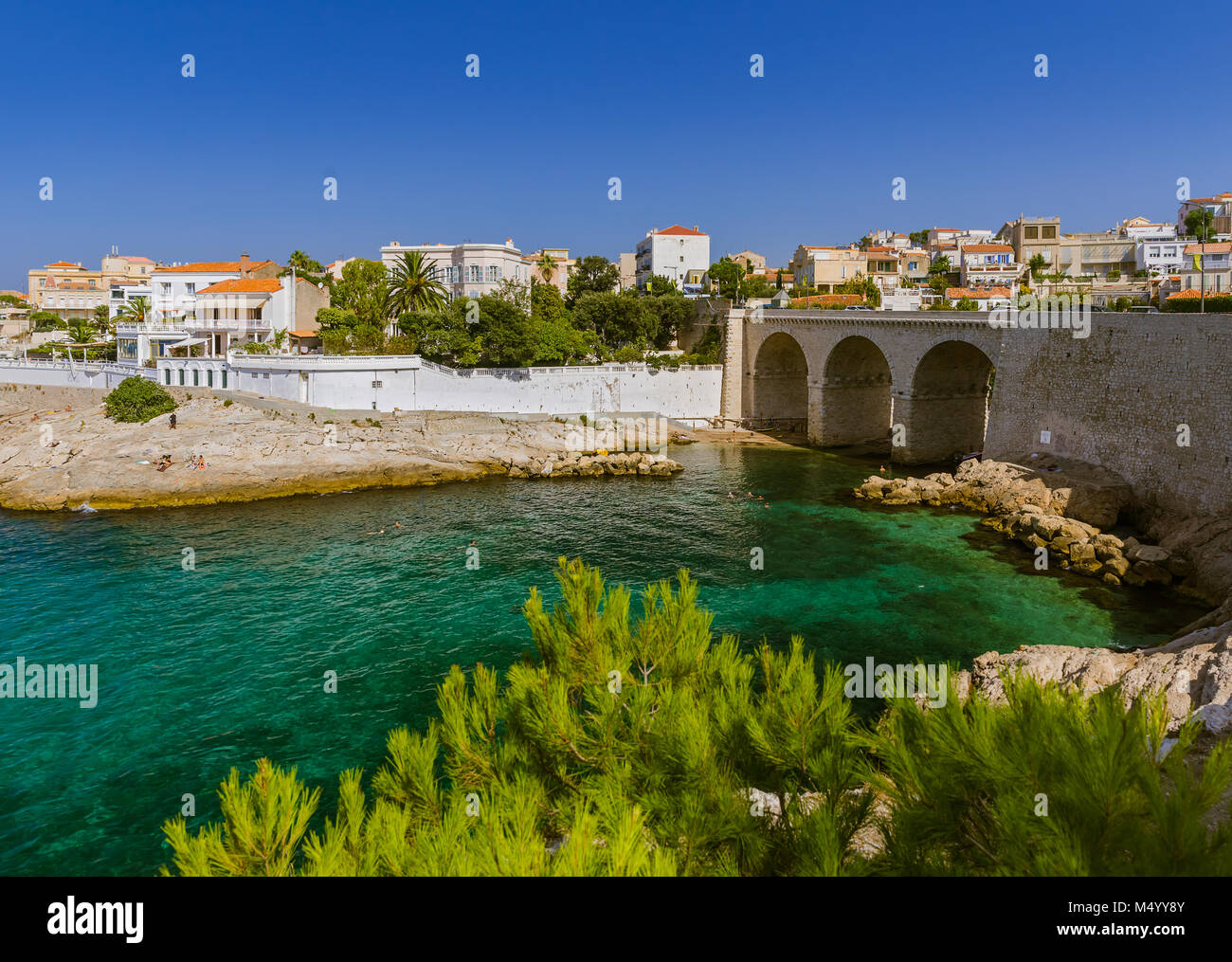 Bucht Fausse Monnaie - Marseille Frankreich Stockfoto